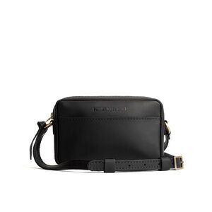 New Portland Leather Small Camera Bag in Smooth Black